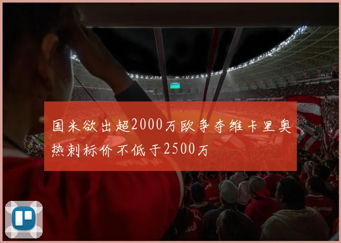 国米欲出超2000万欧争夺维卡里奥热刺标价不低于2500万